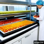 Home 23 건조 식품의 최신 기술적 접근법 - Photorealistic high-tech food innovation laboratory in the Netherlands, Dutch engineers in clean whi...